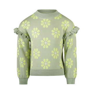 Koko Noko Sweater dropped shoulder faded green
