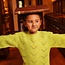 Sweater dropped shoulder lime