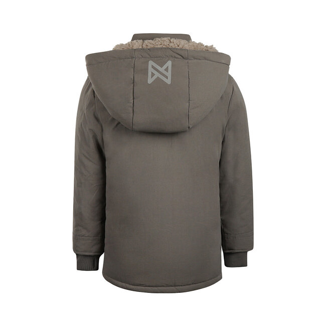 Winterjas parka water repellent mid grey