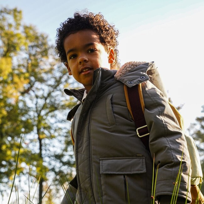 Winterjas parka water repellent mid grey