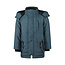 Winterjas parka water repellent steel blue