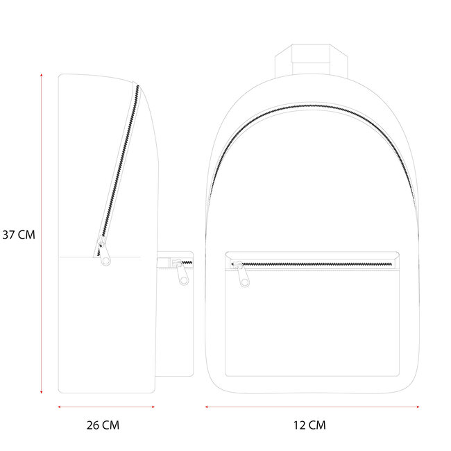 Milky Kiss rugzak The wow factor Pink