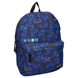 Skooter Skooter rugzak Never underestimate gamers Blue