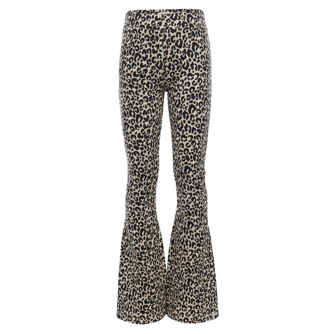 Little jaquard pants sandy leopard