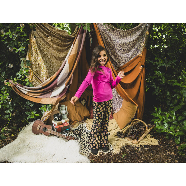 Little velvet flaire pants soft winterflower