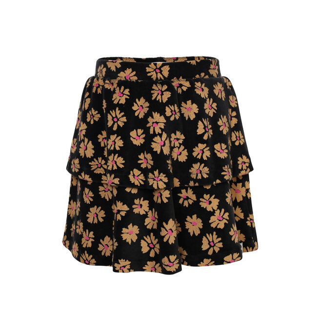 Little velvet flaire skirt soft winterflower
