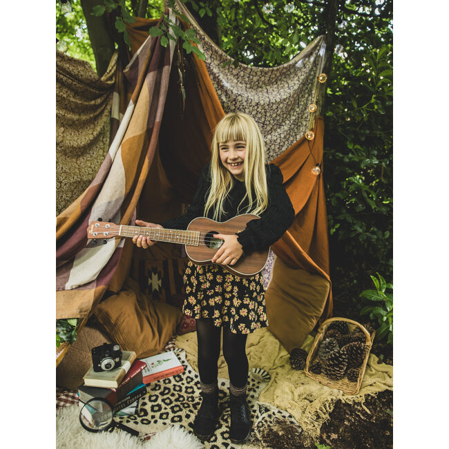 Little velvet flaire skirt soft winterflower