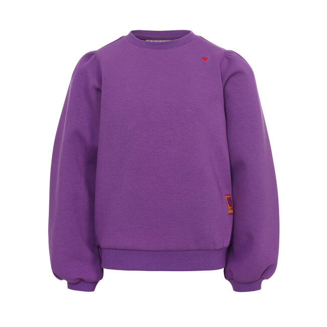Little sporty scuba sweat sweater violet purple