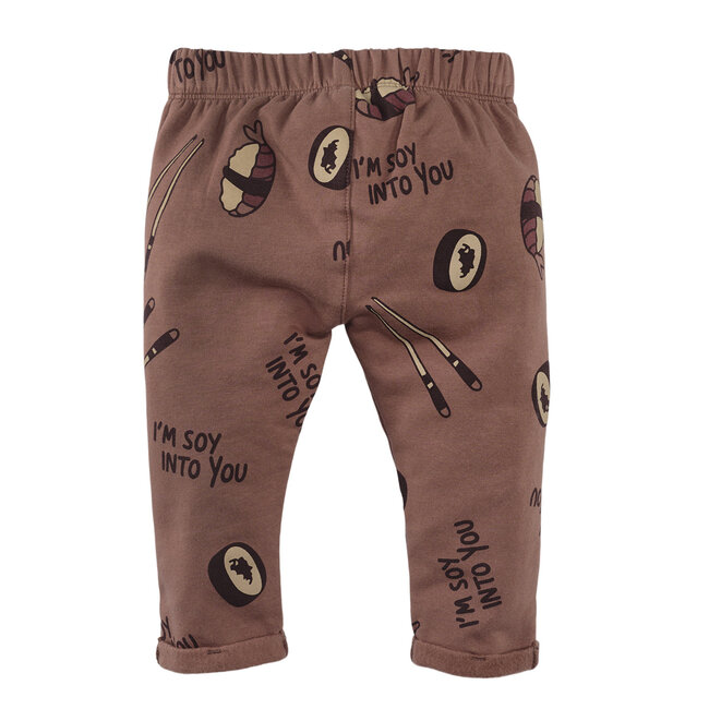 Newborn broek Fons amber brown/aop