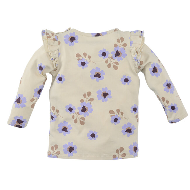 Newborn longsleeve Elizan vanilla cream/aop