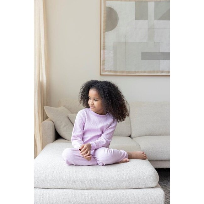 Wafelpyjama lila