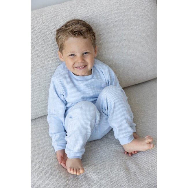Feetje wafel pyjama babyblue