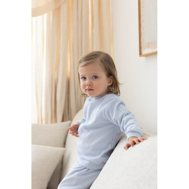 Feetje wafel pyjama babyblue