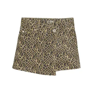 Daily7 Skort twill animal latte sand