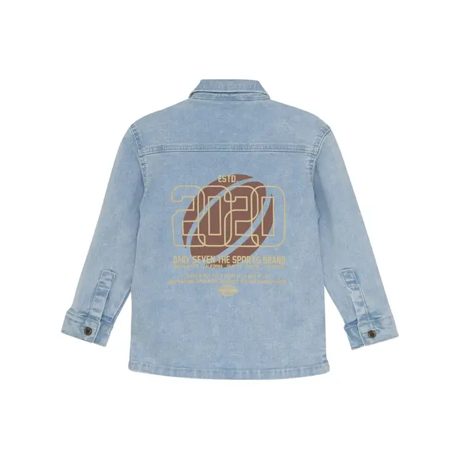 Denim blouse Backprint