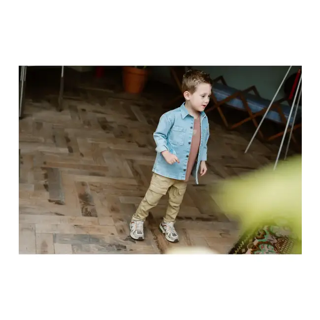 Denim blouse Backprint