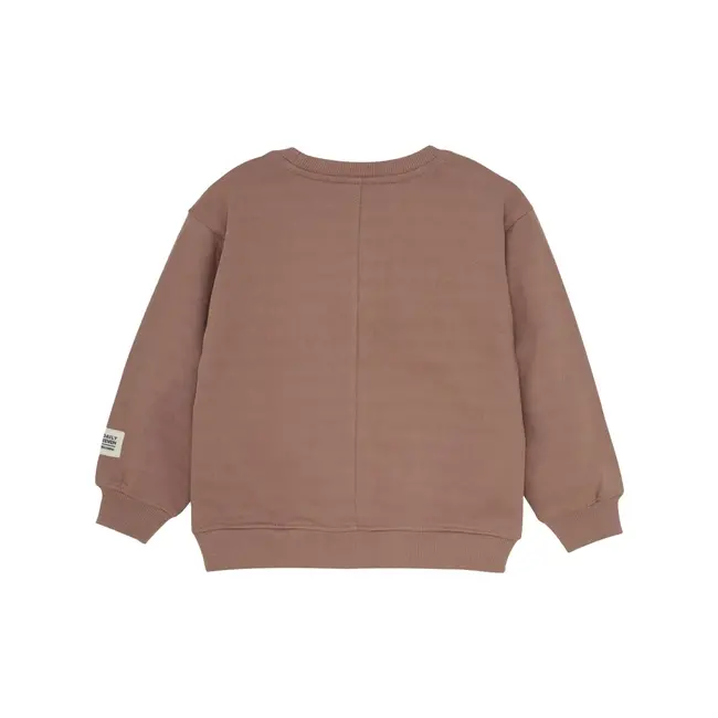 Sweater oversized Artwork burlwood