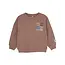 Sweater oversized Artwork burlwood