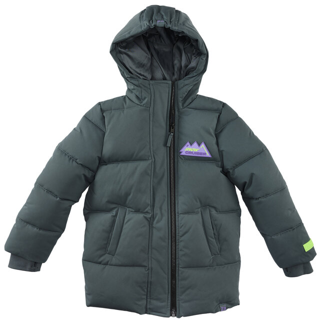 Winterjas Stef seafoam shadow/aop