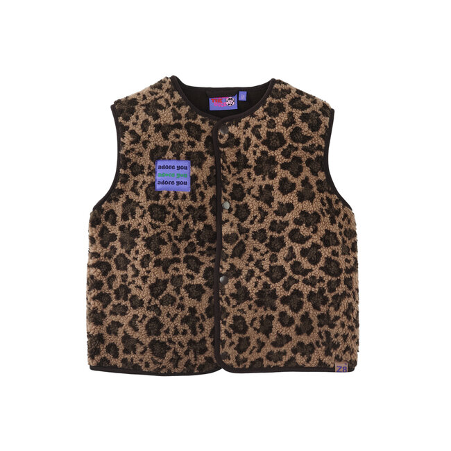 Gilet Mellody amber brown/aop
