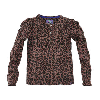 Z8 kids Longsleeve Louisa amber brown/aop