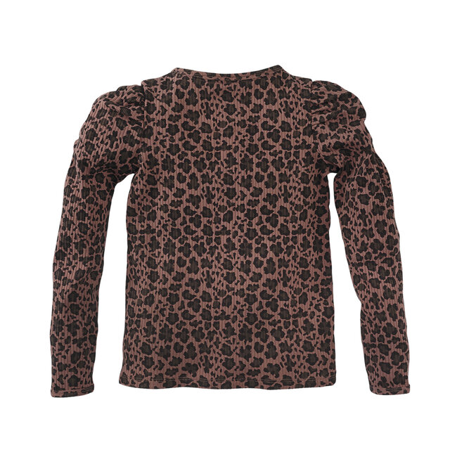 Longsleeve Louisa amber brown/aop