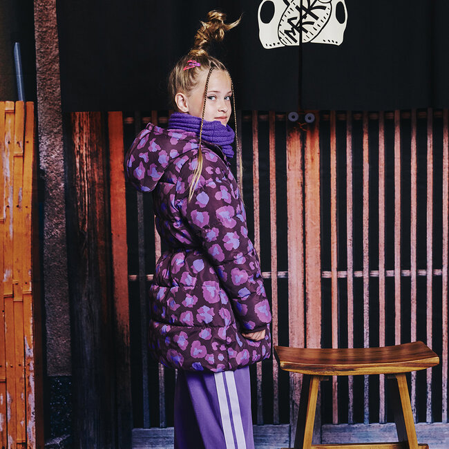 Winterjas Anneliese wineberry/aop