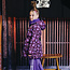 Winterjas Anneliese wineberry/aop