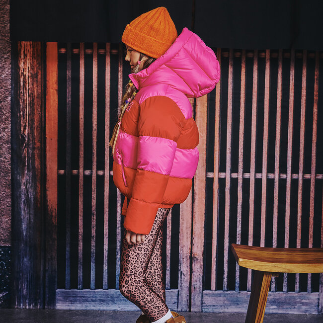 Winterjas Jayda popping red/bubblegum