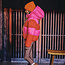Winterjas Jayda popping red/bubblegum