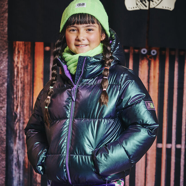 Winterjas Melita metallic disco
