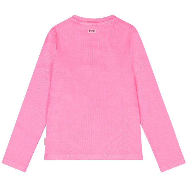 Longsleeve Bonheur neon azur
