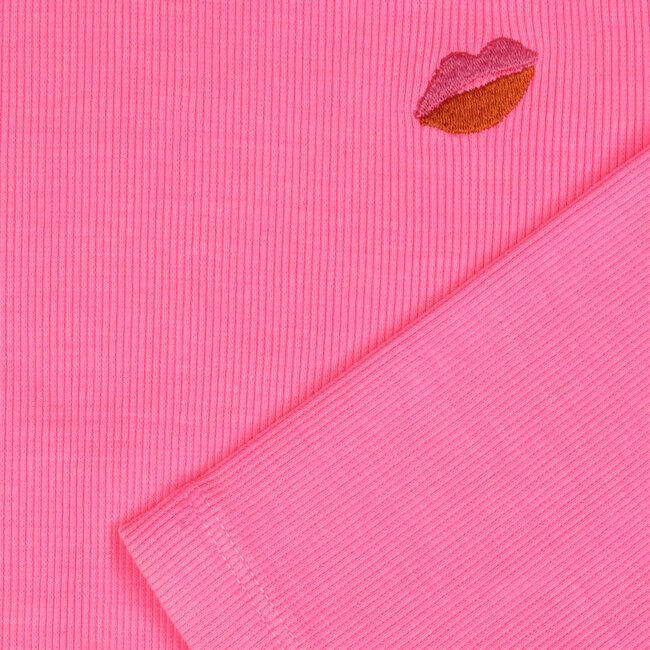 Longsleeve Bonheur neon azur