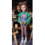 Legging Sayna amber brown/aop