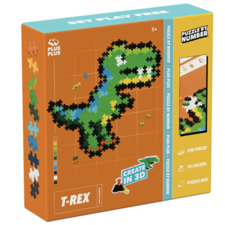 Plus Plus Puzzle By Number T-Rex 250 stukjes