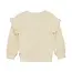 Sweater jaquard ruffle off white