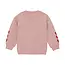 Sweater heart embroidery pale mauve