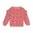 Sweater heart print pale mauve