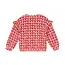 Sweater heart print pale mauve