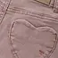 Mom fit heart pocket pale mauve