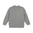 Knitted sweater heart medium grey melange