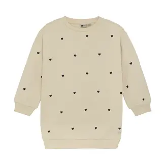 Daily7 Sweatdress longsleeve sandshell