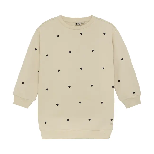Sweatdress longsleeve sandshell