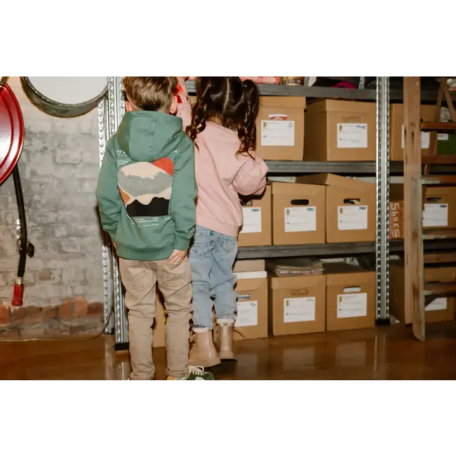 Hoodie backprint blue spruce