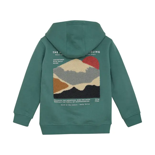 Hoodie backprint blue spruce