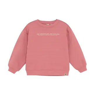 Daily7 Oversized sweater backprint coral clay