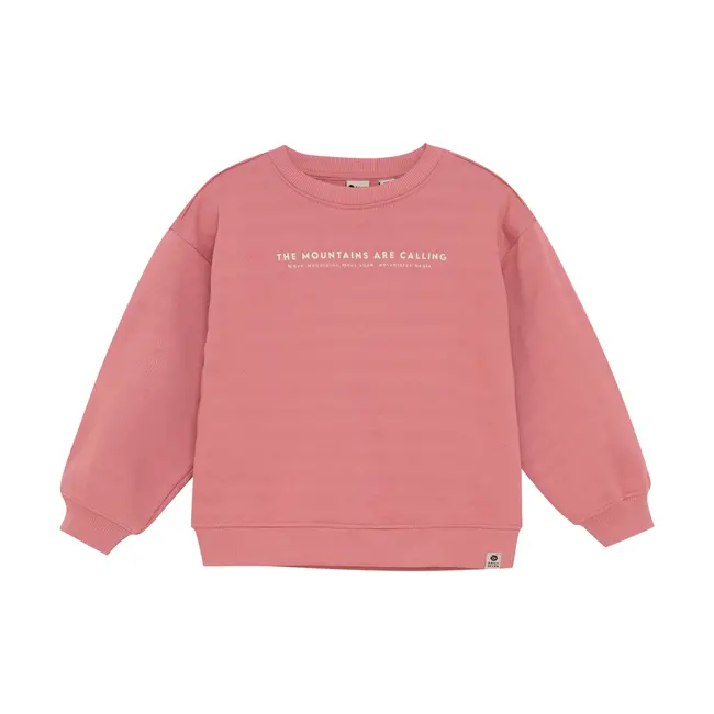 Oversized sweater backprint coral clay