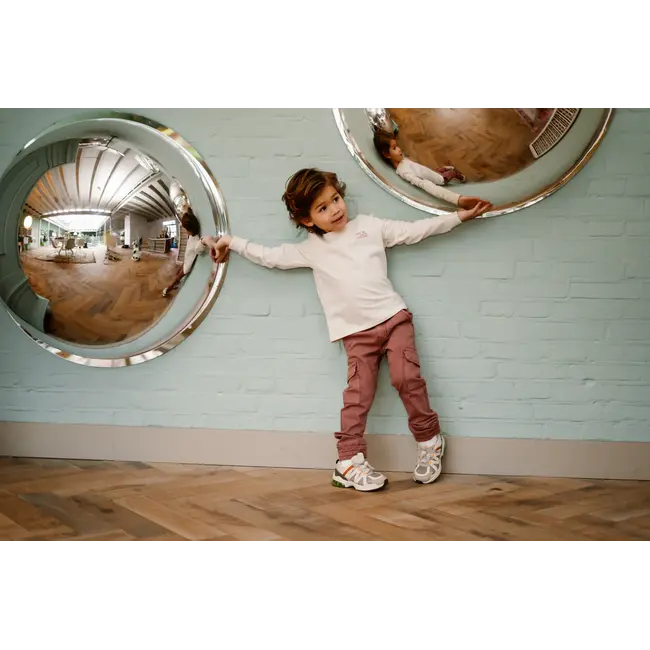 Twill pants straight fit burlwood