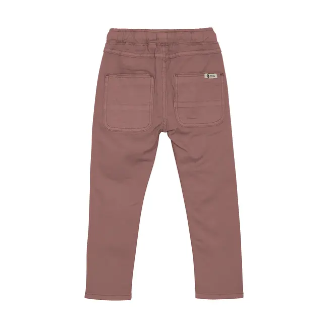 Twill pants straight fit burlwood