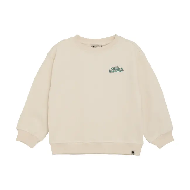 Oversized sweater backprint sandshell